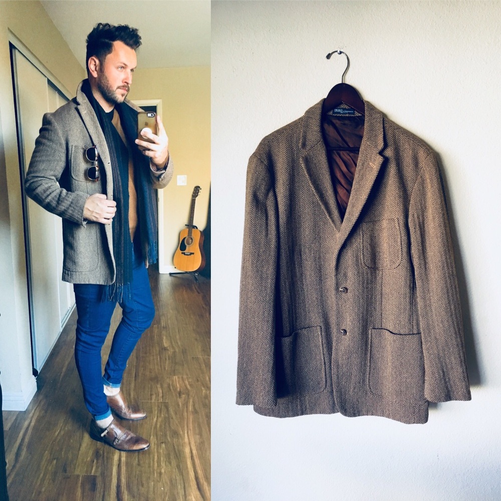 • Ralph Lauren tweed blazer •